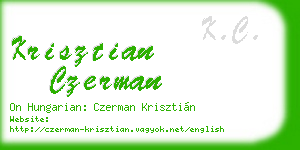 krisztian czerman business card