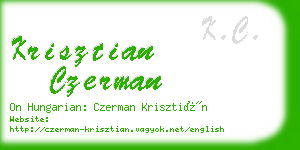 krisztian czerman business card